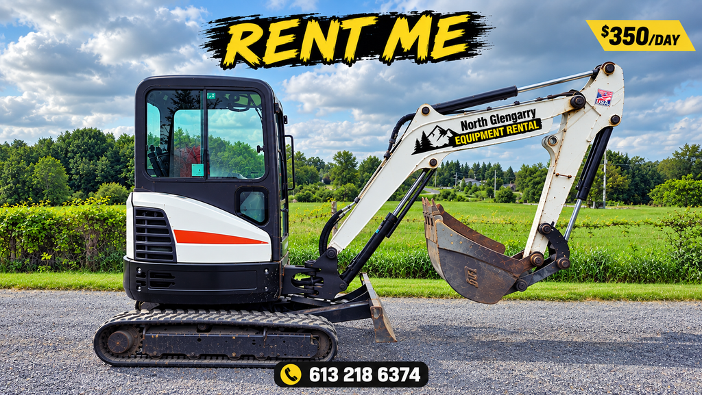 2.6 Ton Excavator for Rent Alexandria Ontario